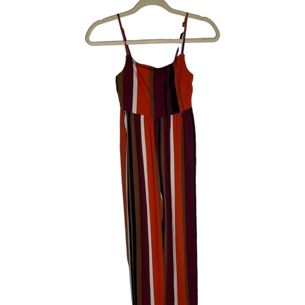 Nwt Urban Outfitters Straight-Neck Striped Jumpsuit